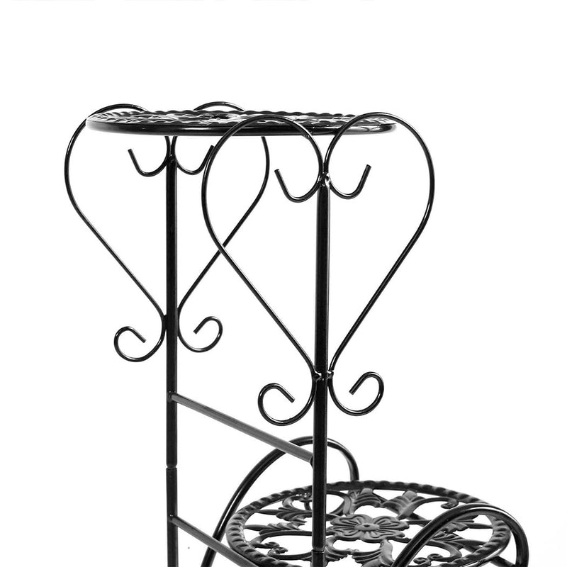 Levede Plant Stand Outdoor Indoor Metal Flower Pots Rack Corner Planter Shelf