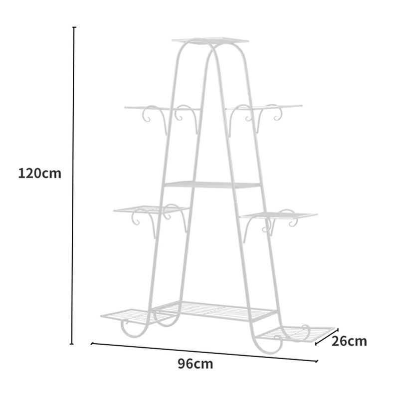 Levede Outdoor Indoor Metal Plant Stand Flower Pots Rack Garden Corner Shelf