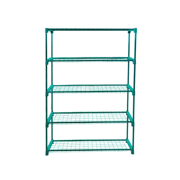 2x 5 Tier Plant Shelve Garden Greenhouse Steel Storage Shelving Frame Stand Rack