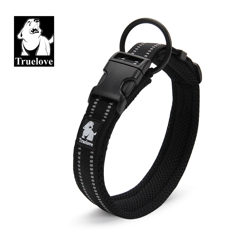 Heavy Duty Reflective Collar Black XS