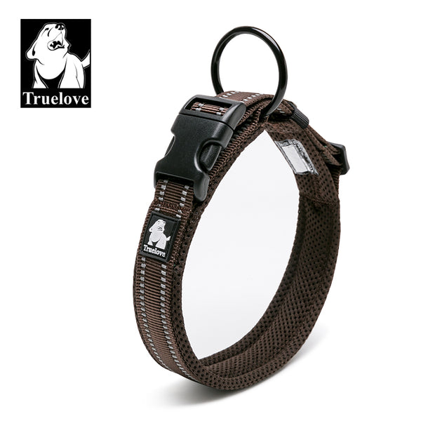 Heavy Duty Reflective Collar Brown L