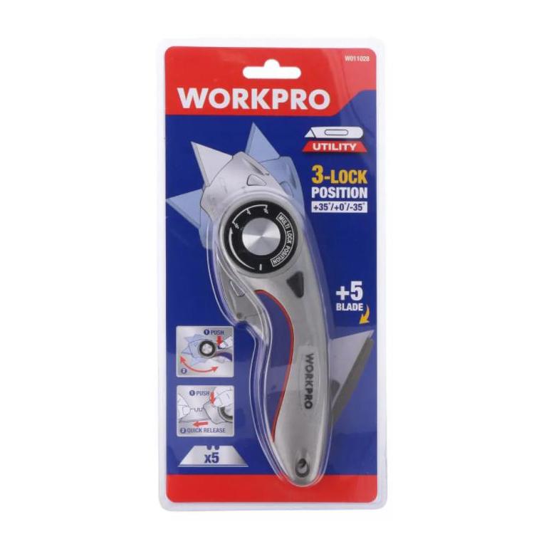 WORKPRO FOLDING UTILITY KNIFE 3-POSITION