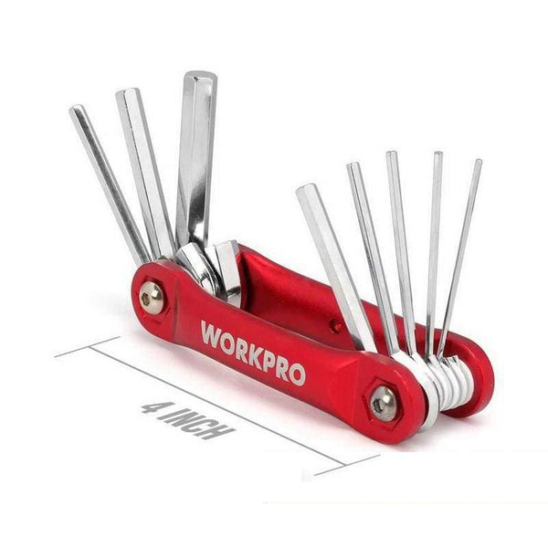 WORKPRO 8PC FOLDING HEX KEY-METRIC