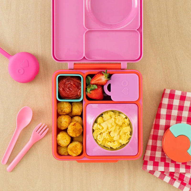 OMIEBOX V2.0 HOT & COLD BENTO BOX Kids Lunch Box - PINK BERRY