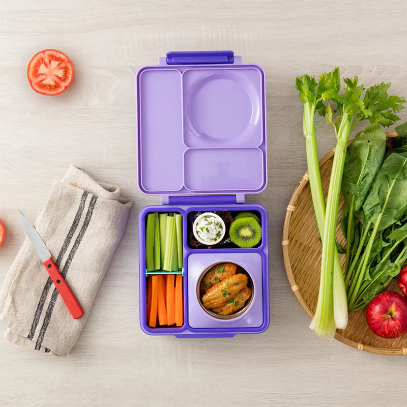 OMIEBOX V2.0 HOT & COLD BENTO BOX Kids Lunch Box - PURPLE PLUM