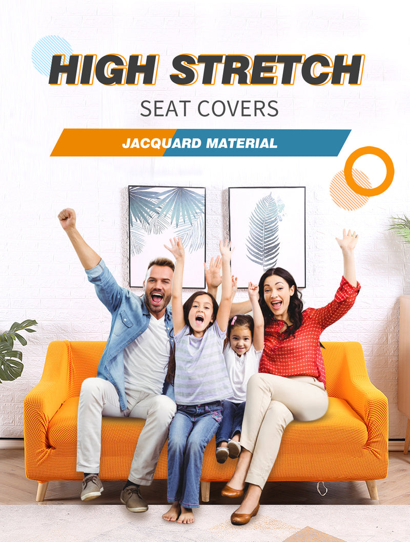 DreamZ Couch Stretch Sofa Lounge Cover Protector Slipcover 4 Seater Orange