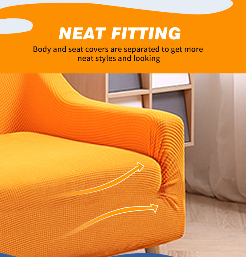 DreamZ Couch Stretch Sofa Lounge Cover Protector Slipcover 4 Seater Orange