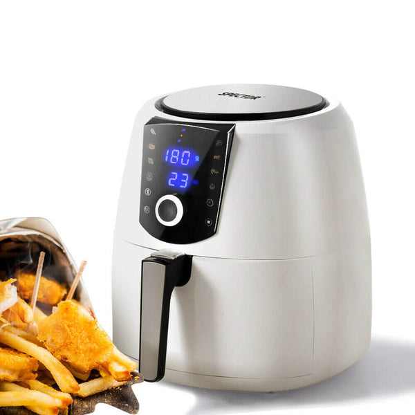 Spector 7L Air Fryer LCD Healthy Cooker Low Fat OilFree Kitchen Oven 1800W White