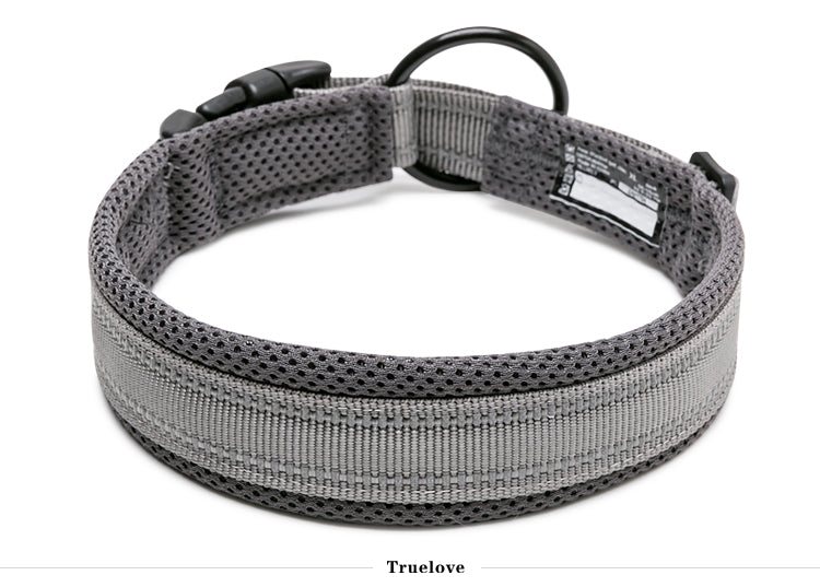 Heavy Duty Reflective Collar Grey XS