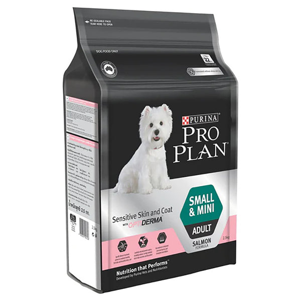 PRO PLAN Adult Dog Sensitive Skin And Coat Small Mini All Breeds Salmon 2.5kg