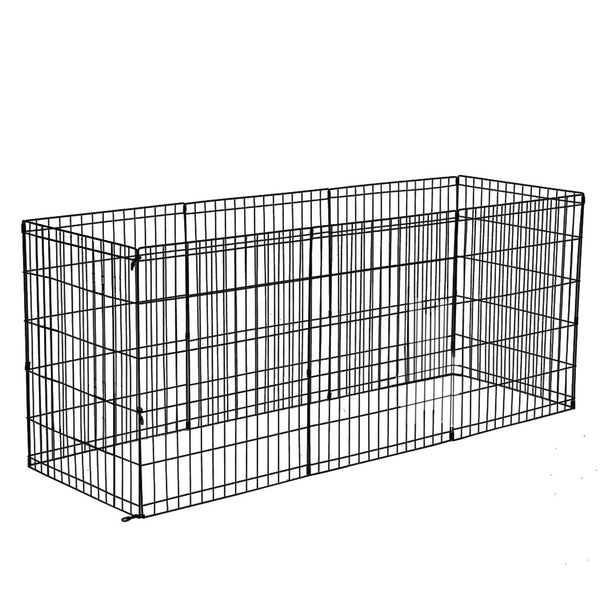 PaWz Pet Dog Playpen Puppy Exercise 8 Panel Fence Black Extension No Door 36"