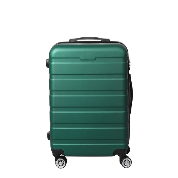 Slimbridge 20" Luggage Suitcase Trolley Travel Packing Lock Hard Shell Green