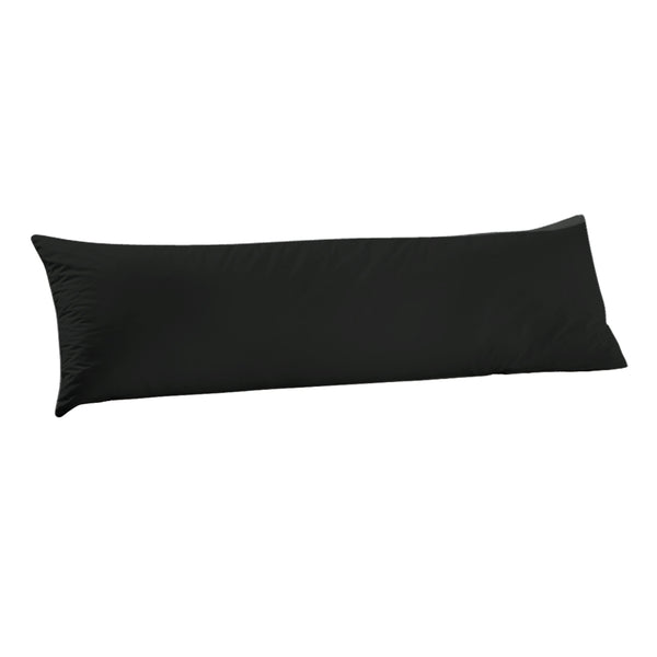 DreamZ Body Full Long Pillow Luxury Slip Cotton Maternity Pregnancy 137cm Black