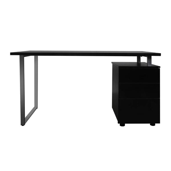 Office Computer Desk Student Laptop Study Table Home Workstation Shelf Desks Black