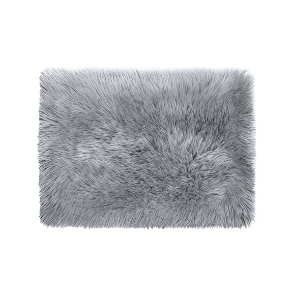 Floor Rugs Sheepskin Shaggy Rug Area Carpet Bedroom Living Room Mat 160X230 Grey