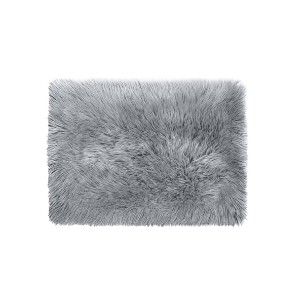 Floor Rugs Sheepskin Shaggy Rug Area Carpet Bedroom Living Room Mat 60X120 Grey