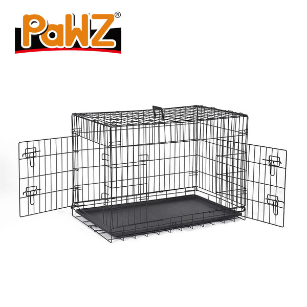 PaWz Pet Dog Cage Crate Kennel Portable Collapsible Puppy Metal Playpen 42"