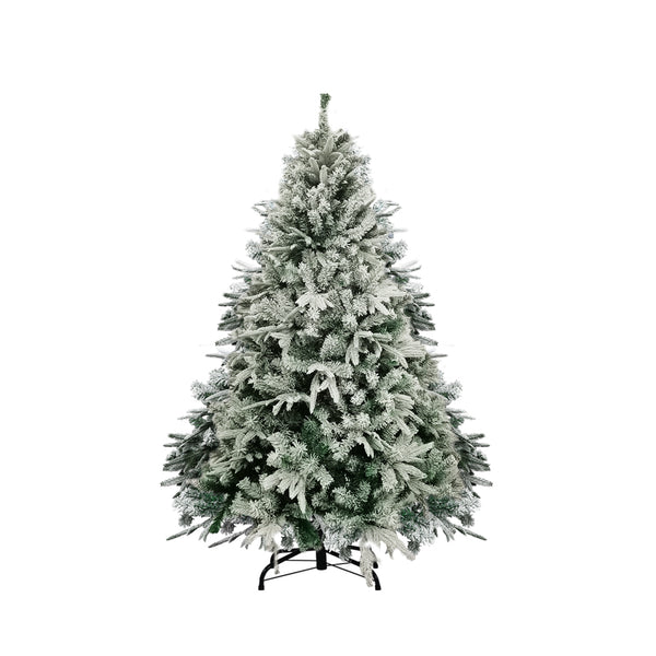 Santaco Christmas Tree 1.8M 6Ft Fairy Lights Snow Flocked Xmas Ornaments Decor