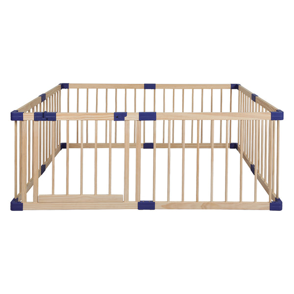 BoPeep Kids Playpen Wooden Baby Safety Gate Fence Child Play Game Toy Security M