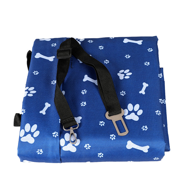 PaWz Pet Back Car Seat Cover Hammock Nonslip Dog Puppy Cat Waterproof Rear Blue