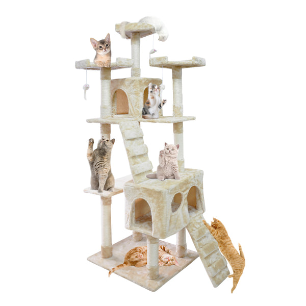 PaWz 1,8M Cat Scratching Post Tree Gym House Condo Furniture Scratcher Pole