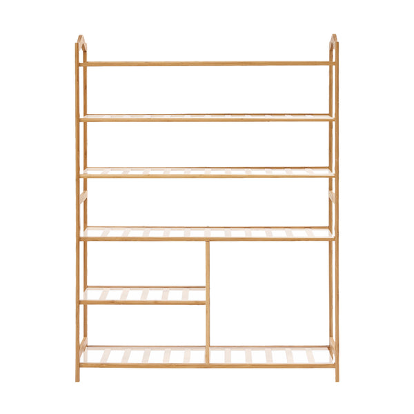 Levede Bamboo Shoe Rack Storage Wooden Organizer Shelf Stand 6 Tiers Layers 80cm