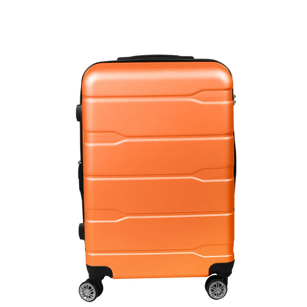 Slimbridge 20" Expandable Luggage Travel Suitcase Trolley Case Hard Set Orange