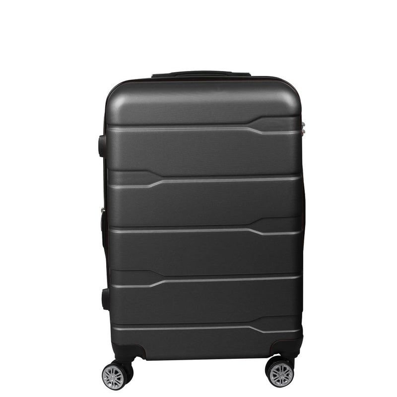 Slimbridge 24" Expandable Luggage Travel Suitcase Trolley Case Hard Set Black