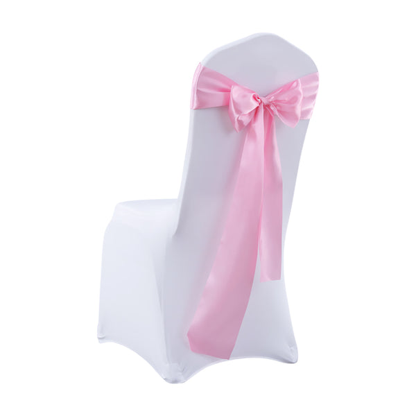 50x Satin Chair Sashes Cloth Cover Wedding Party Event Decoration Table Runner