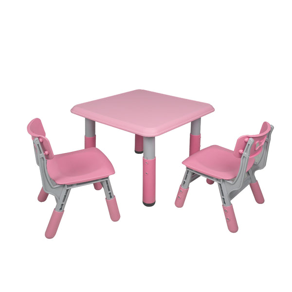 BoPeep Kids Table and Chairs Children Furniture Toys Play Study Desk Set Pink