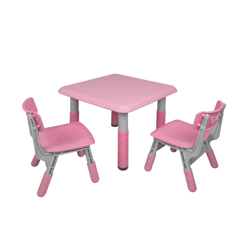 BoPeep Kids Table and Chairs Children Furniture Toys Play Study Desk Set Pink