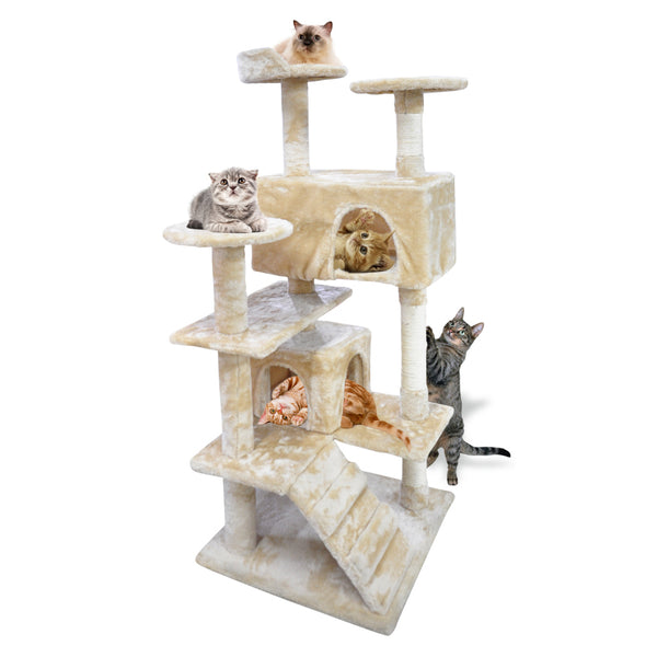 PaWz Pet Cat Tree Scratching Post Scratcher Trees Pole Gym Condo Furniture Wood