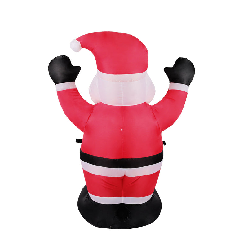 Santaco Inflatable Christmas Decor Cheerful Santa 1.2M LED Lights Xmas Party