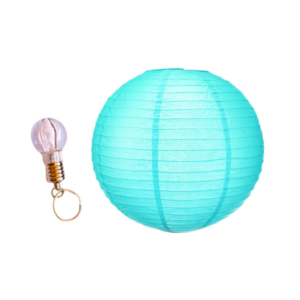 12" Paper Lanterns for Wedding Party Festival Decoration - Blue and White Colours