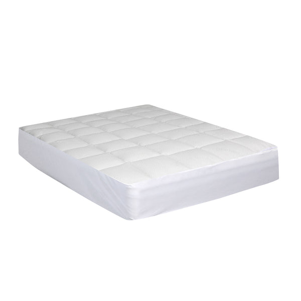 Dreamz Mattress Protector Luxury Topper Bamboo Quilted Underlay Pad Queen