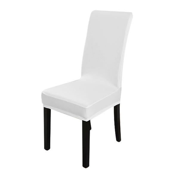 8x Stretch Elastic Chair Covers Dining Room Wedding Banquet Washable White