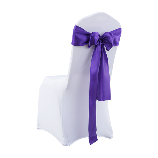 20x Satin Chair Sashes Cloth Cover Wedding Party Event Decoration Table Runner