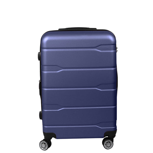 Slimbridge 24" Expandable Luggage Travel Suitcase Trolley Case Hard Set Navy