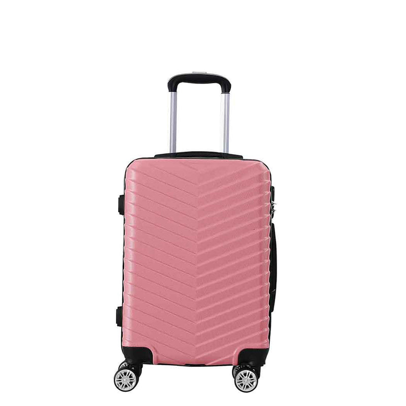 Slimbridge 28" Luggage Suitcase Trolley Travel Packing Lock Hard Shell Rose Gold