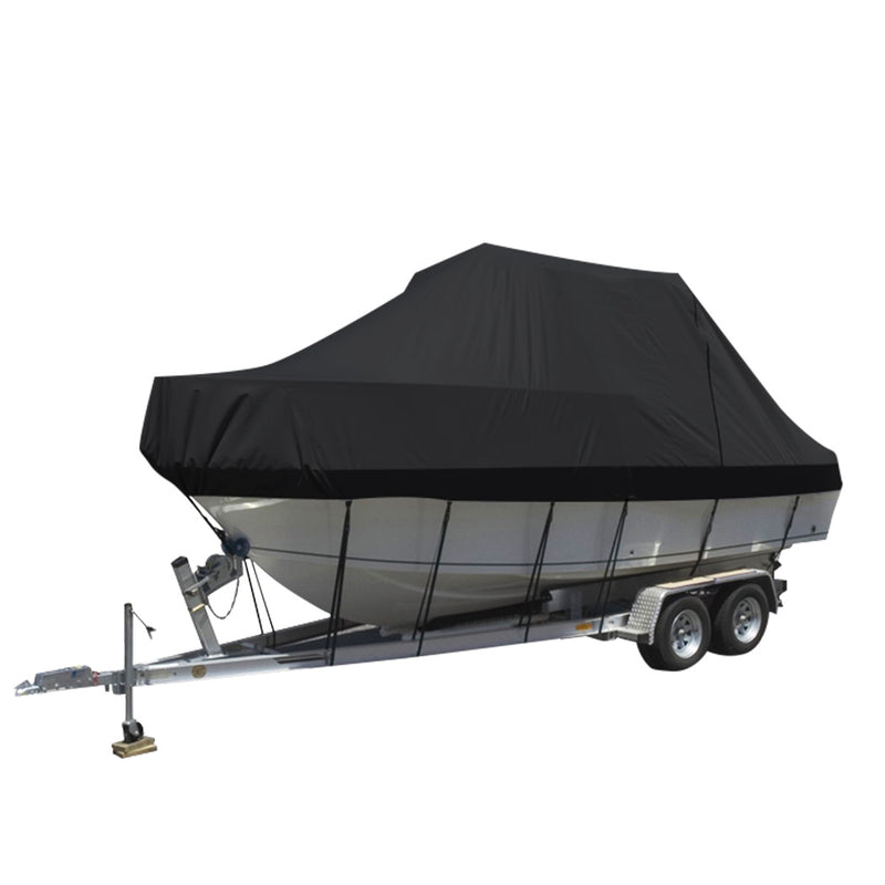 14-16 FT Boat Cover Trailerable Weatherproof 600D Jumbo Marine Heavy Duty