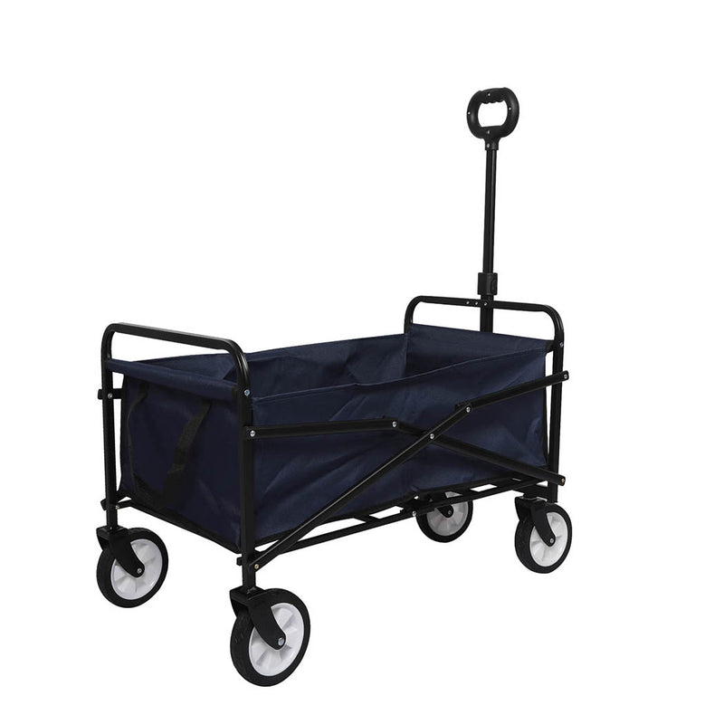 Lambu Garden Trolley Cart Foldable Picnic Wagon Outdoor Camping Trailer Blue