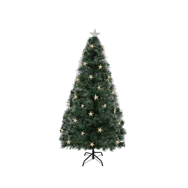 Santaco Christmas Tree 1.5M 5Ft Xmas Decorations Fibre Optic Multicolour Lights