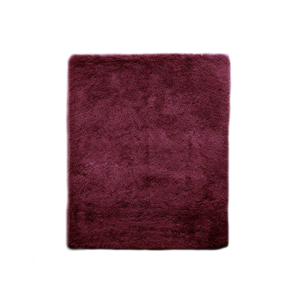 Designer Soft Shag Shaggy Floor Confetti Rug Carpet Decor 120x160cm Burgundy