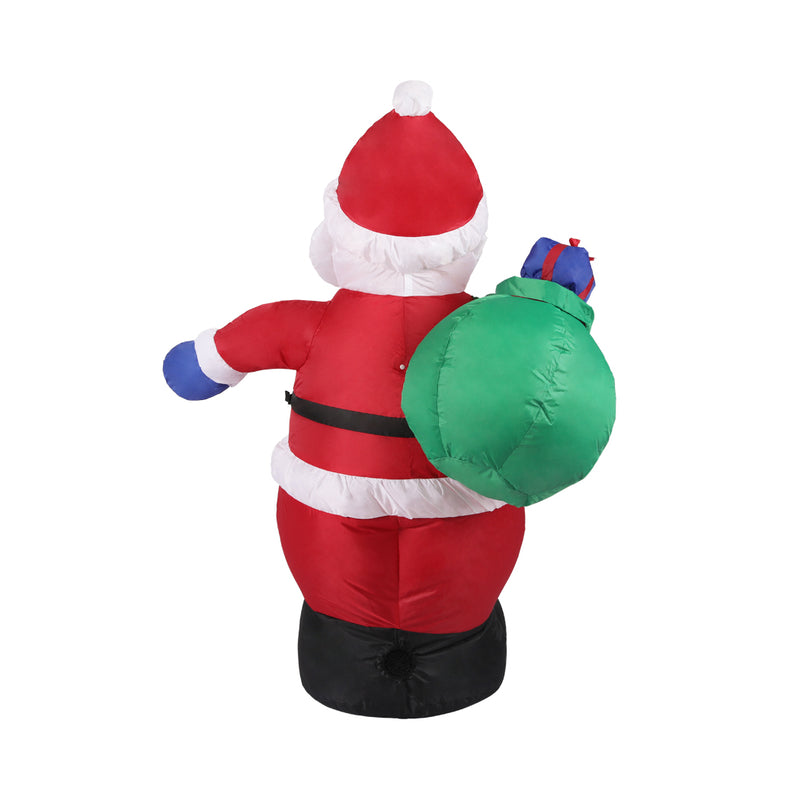 Santaco Inflatable Christmas Decor Sack Santa 1.2M LED Lights Xmas Party