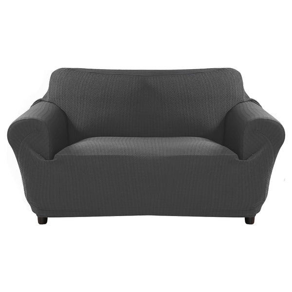 Sofa Cover Slipcover Protector Couch Covers 3-Seater Dark Grey