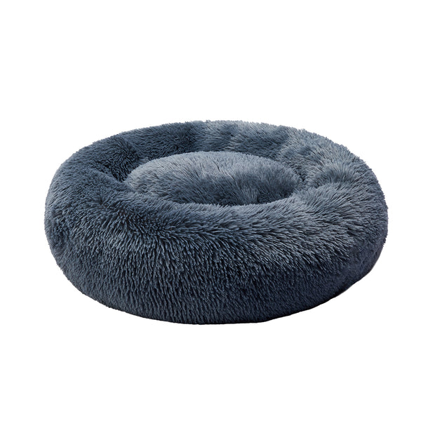 PaWz Pet Bed Cat Dog Donut Nest Calming Kennel Cave Deep Sleeping Dark Grey 3XL