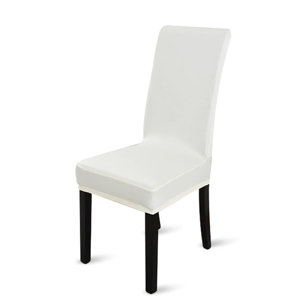 1x Stretch Elastic Chair Covers Dining Room Wedding Banquet Washable White