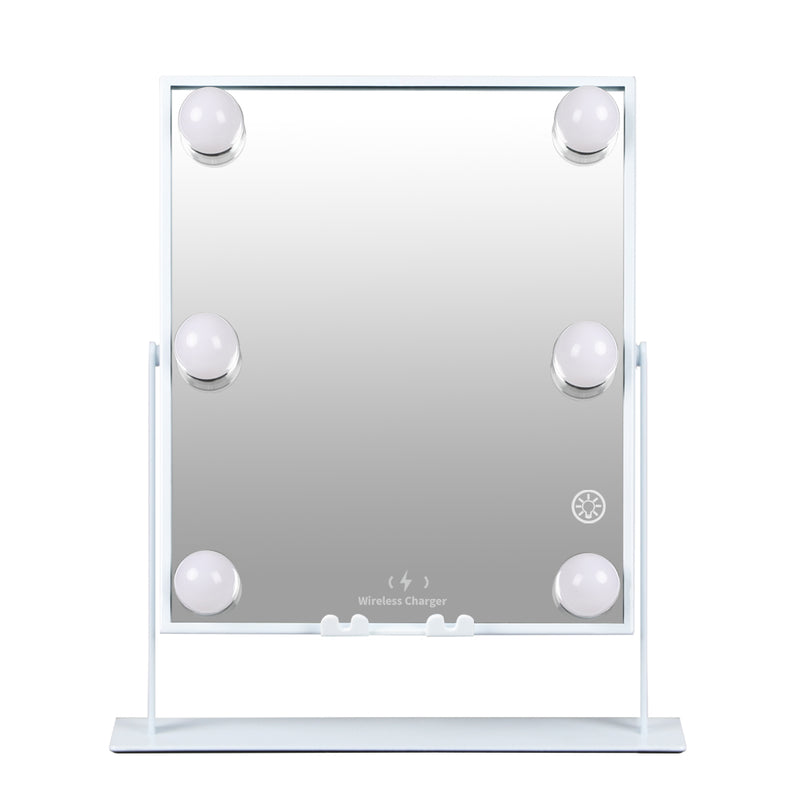 LED Hollywood Vanity Makeup Mirror With Lights Bluetooth Dimming Charging Touch