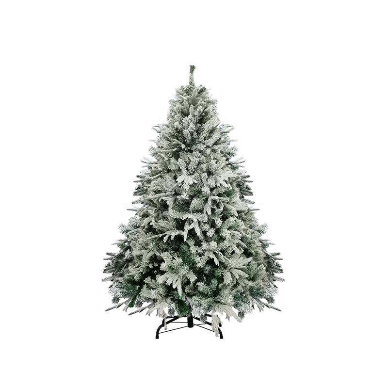 Santaco Christmas Tree 1.5M 5Ft Fairy Lights Snow Flocked Xmas Ornaments Decor