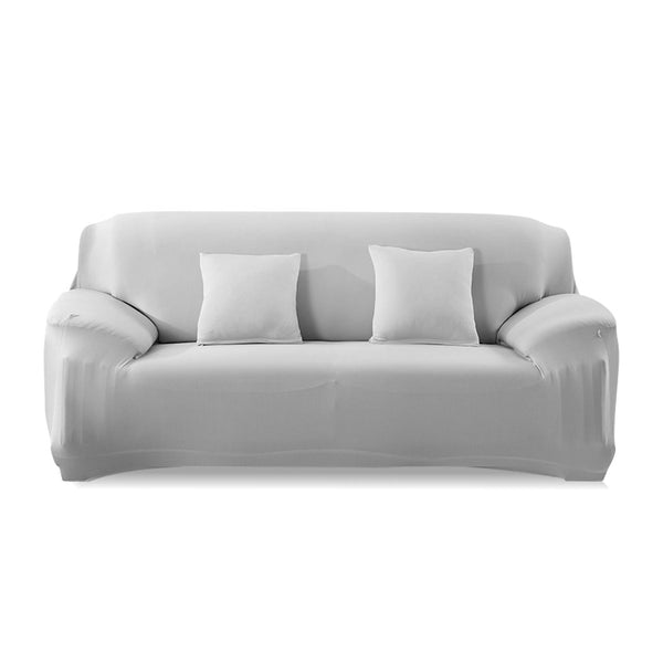 Easy Fit Stretch Couch Sofa Slipcovers Protectors Covers 2 Seater Grey